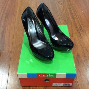 Charles by Charles David Pure Black Patent Heel
